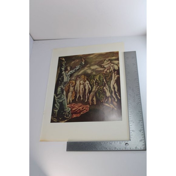 El Greco Print The Vision of Saint John vintage 54900 - Picture 4 of 5